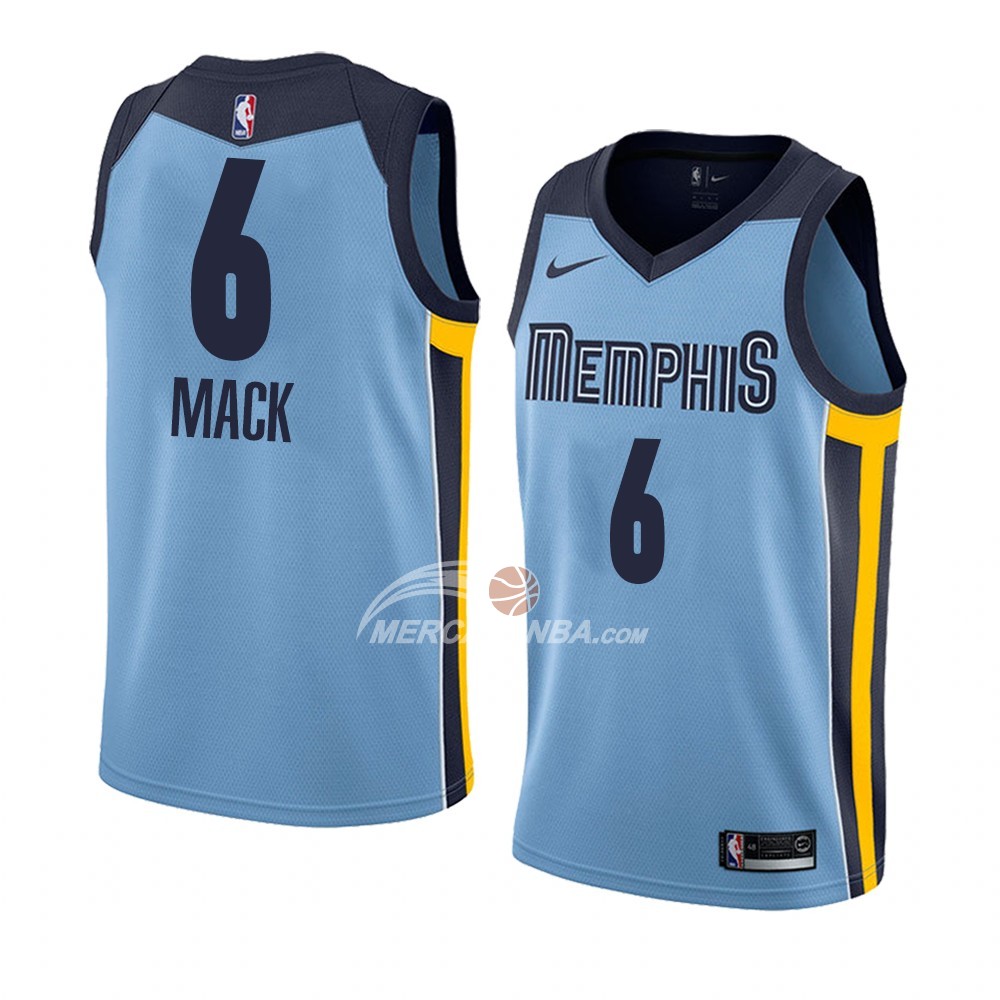 Maglia Memphis Grizzlies Shelvin Mack Statement 2018 Blu